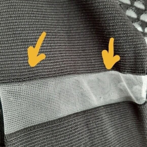 ALEXANDER WANG & H&M Fine Knit Tunic Top / Dress Mesh Panels Sz XS Flawed - Picture 7 of 16